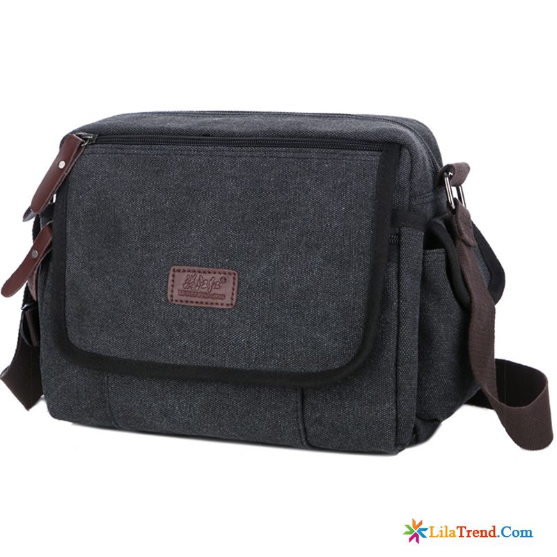 Leder Umhängetasche Herren Braun Kaffeebraun Schultertaschen Rucksäck Messenger-tasche Freizeit Canvastasche Rabatt