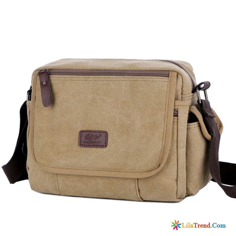 Leder Umhängetasche Herren Braun Kaffeebraun Schultertaschen Rucksäck Messenger-tasche Freizeit Canvastasche Rabatt