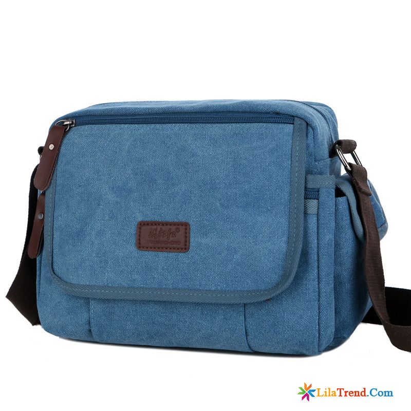 Leder Umhängetasche Herren Braun Kaffeebraun Schultertaschen Rucksäck Messenger-tasche Freizeit Canvastasche Rabatt