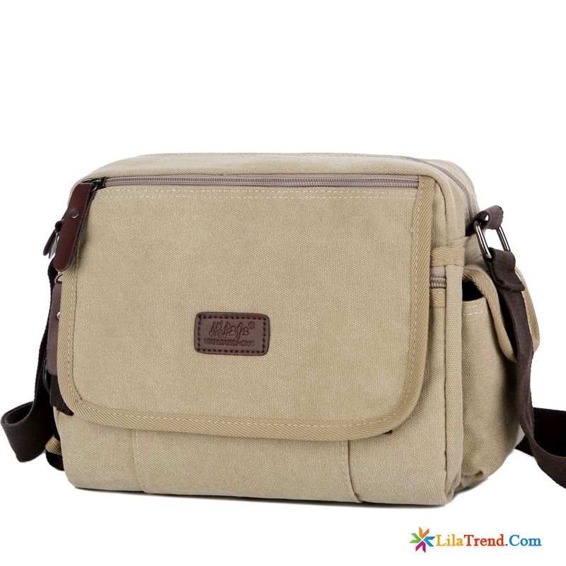 Leder Umhängetasche Herren Braun Kaffeebraun Schultertaschen Rucksäck Messenger-tasche Freizeit Canvastasche Rabatt