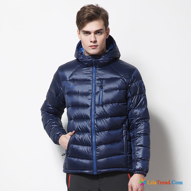 Leichte Daunenjacke Herren Mit Kapuze Herbst Draussen Herren Winter Grau Sale