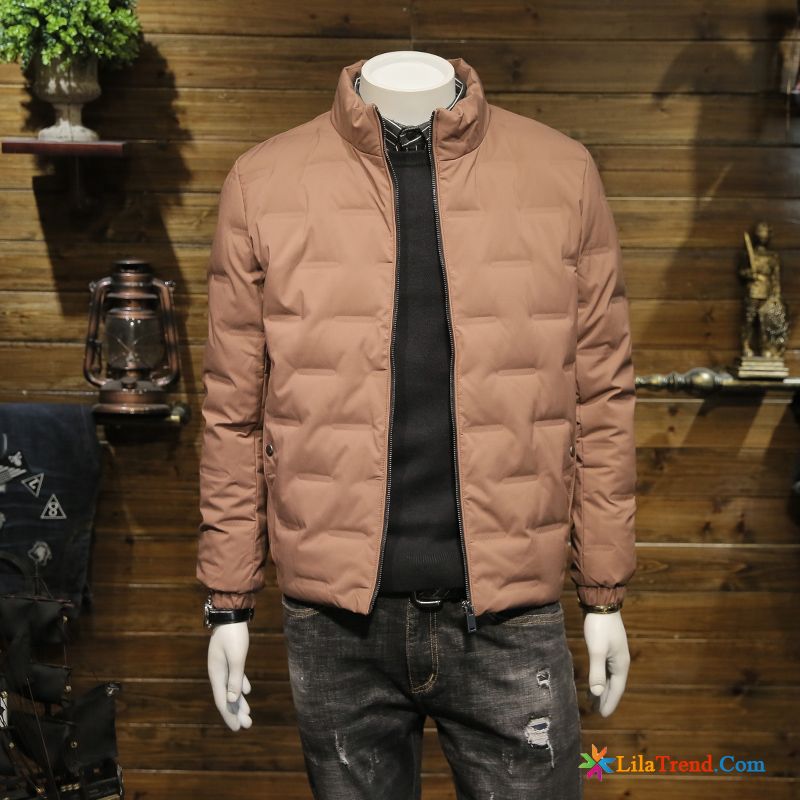 Leichte Daunenjacke Mit Kapuze Herren Das Lila Trend Ausverkauf Anti-saison Winter Überzieher Günstig