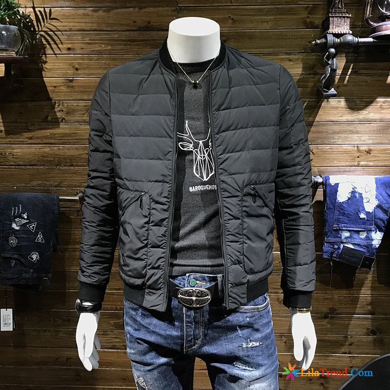 Leichte Daunenjacke Mit Kapuze Herren Das Lila Trend Ausverkauf Anti-saison Winter Überzieher Günstig