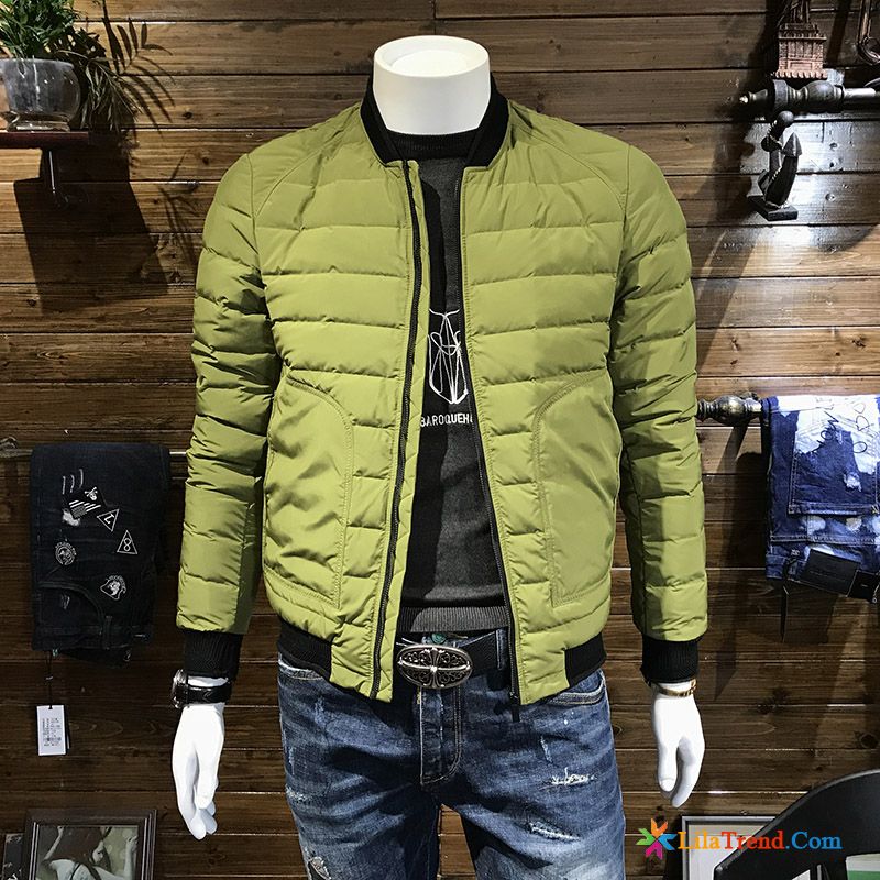 Leichte Daunenjacke Mit Kapuze Herren Das Lila Trend Ausverkauf Anti-saison Winter Überzieher Günstig