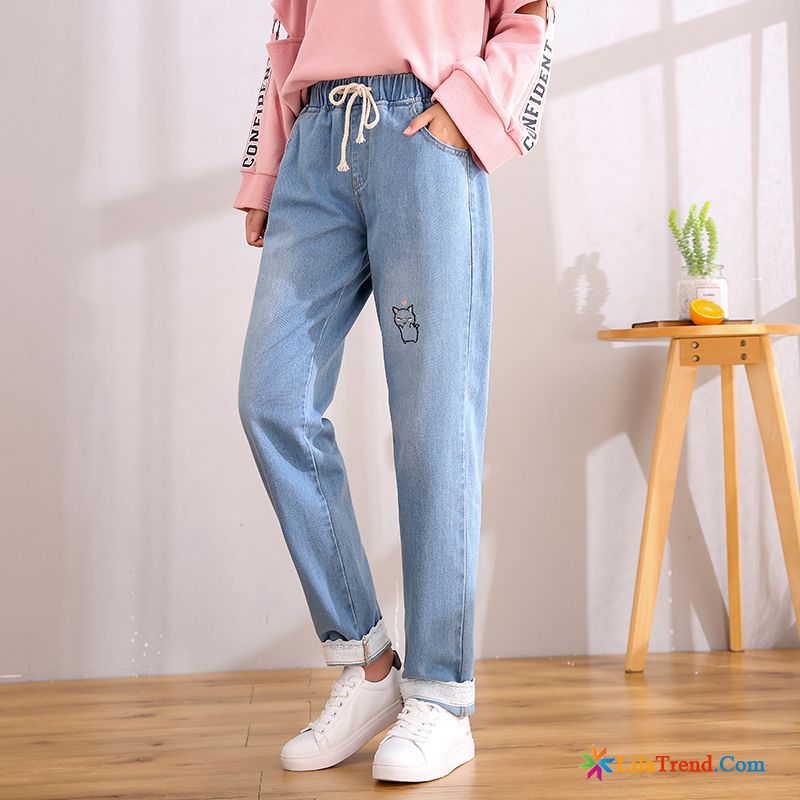 Leichte Sommerhose Viskose Lose Mädchen Jeans Damen Hoch Kaufen