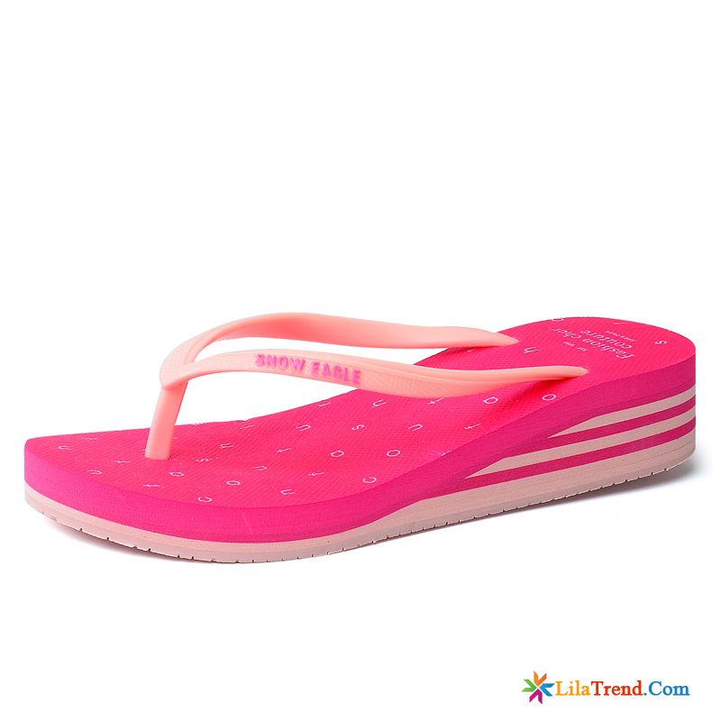 Lustige Damen Hausschuhe Hellrot Sommer Damen Flip Flops Schuhe Rutschsicher Günstig