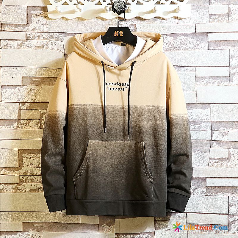 Merino Rollkragenkapuzenpulli Herren Das Lila Gradient Hoodies Herbst Herren Lange Ärmel Billig