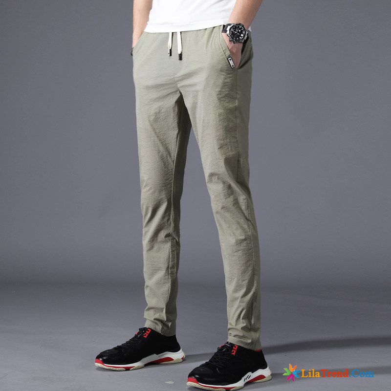 Mode Hosen Herren Lose Eisseide Khaki Ultra Hosen Billig