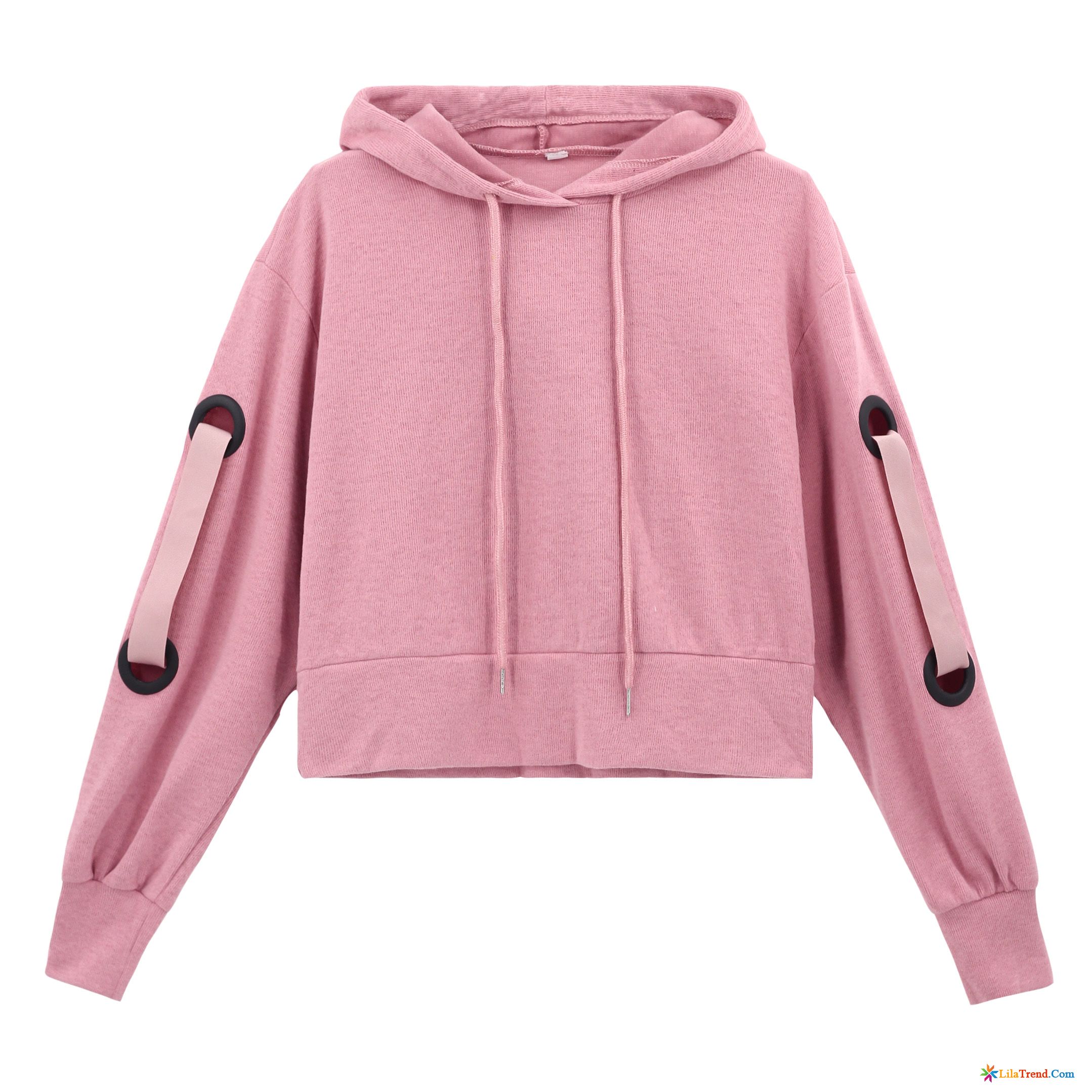 Mode Kapuzenpullis Damen Mantel Neu Kurzer Absatz Rosa Hoodies Billig