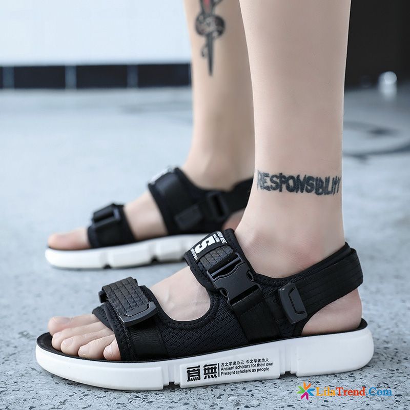 Mode Sandalen Herren Sandalen Neue Schwarz Hausschuhe Sommer Günstig