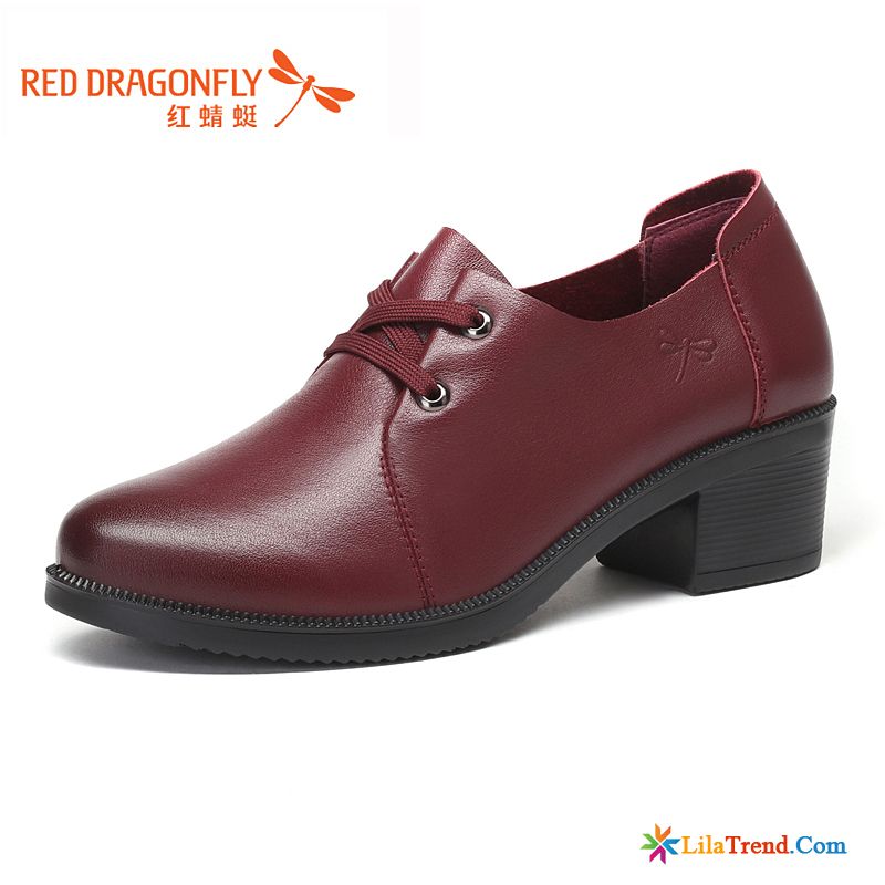 Männer Anzug Schuhe Orangenfarbig Schnürung Rot Allgleiches Lederschuhe Casual Rabatt