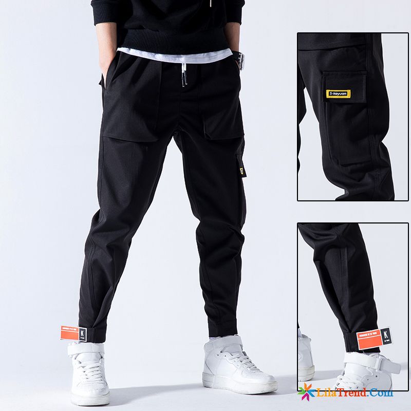 Outdoor Herren Cargohose Braun Grau Hiphop Dünn Werkzeugbau Ultra