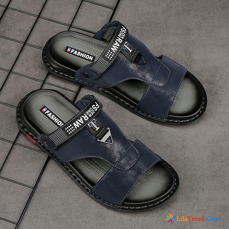 Outdoor Sandalen Herren Günstig Schuhe Schwarz Neue Schüler Pantolette Sale