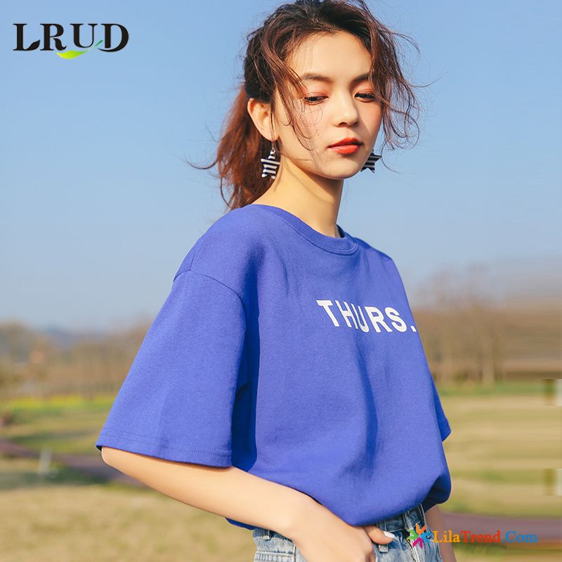 Oversized T Shirt Damen Hellbraun Sommer Lose Halb Ärmel Trend Gelb Billig