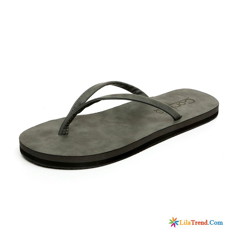 Pantoletten Leder Herren Hausschuhe Schuhe Lovers Casual Flip Flops Verkaufen