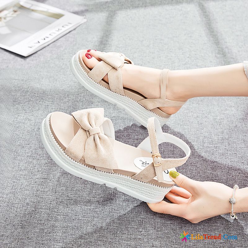 Riemensandalen Damen Meeresgrün Sandalen Sommer Neue Trend Plattform Verkaufen