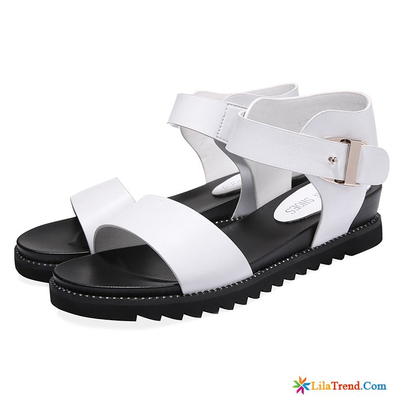 Riemensandalen Damen Plattform Wasserdichte Plattform Schnürschuhe Dicke Sohle Feder Günstig