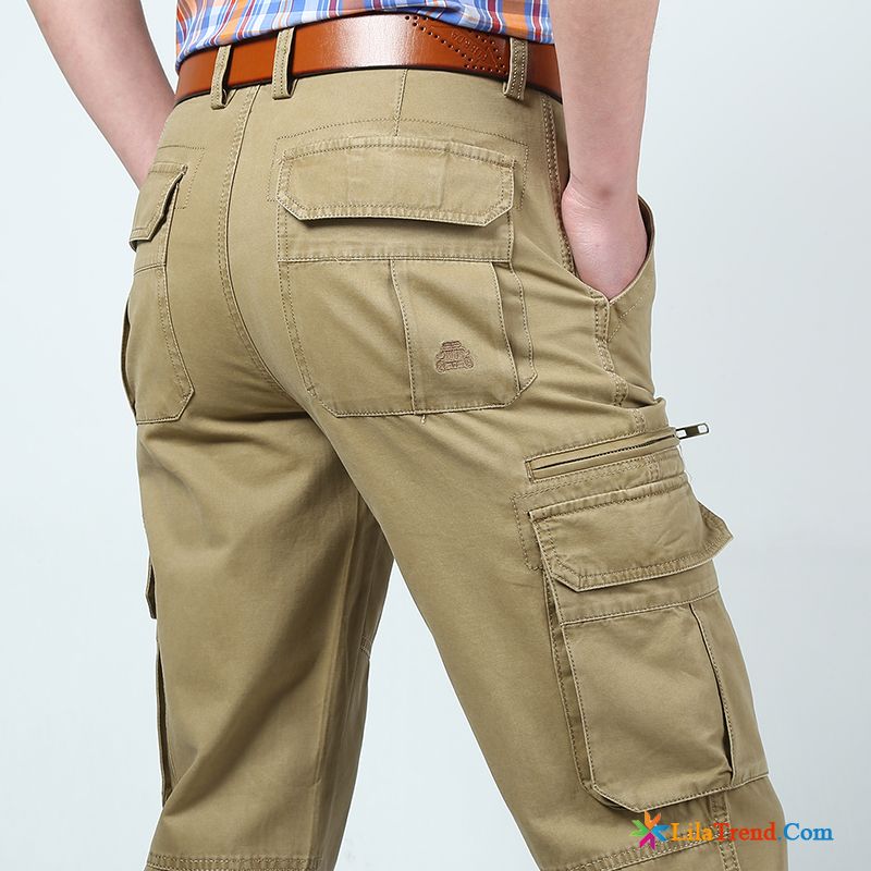 Rote Hose Herren Freizeit Hose Feder Multi-tasche Lose Kaufen