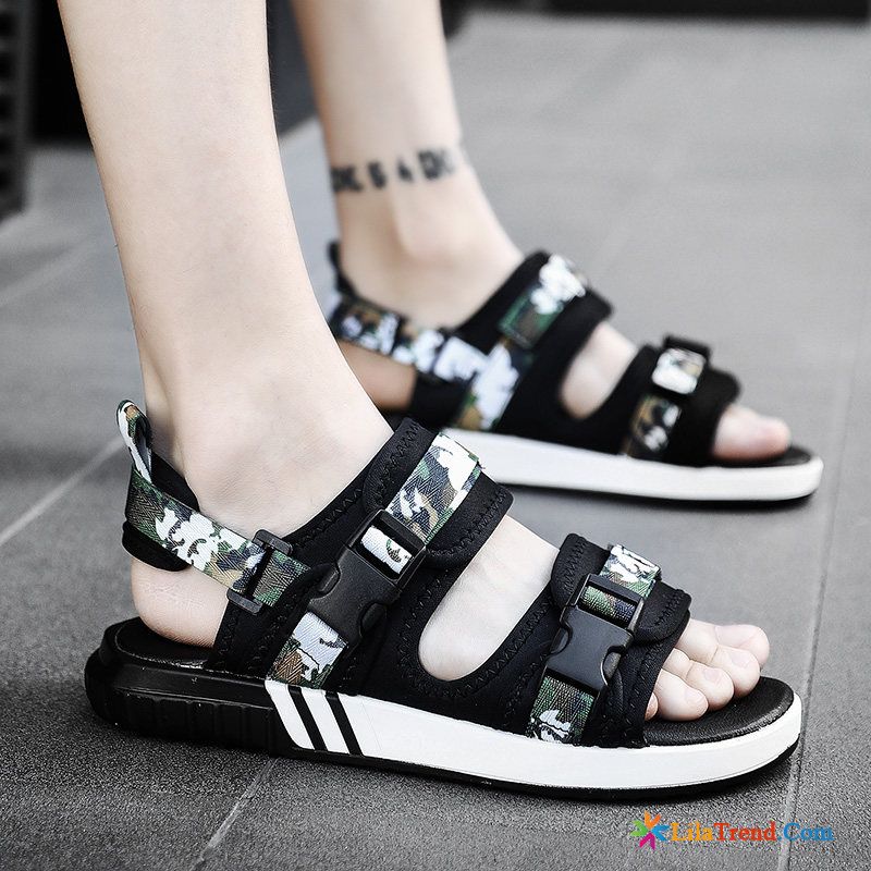 Sale Sandalen Herren Dunkelfarbig Outwear Sommer Strand Teenager Hausschuhe