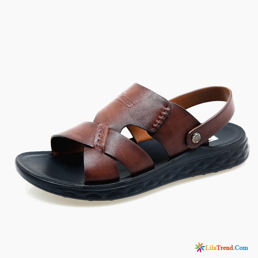 Sandalen Für Einlagen Farbig Echtleder Sandalen Pantolette Leder Braun Billig