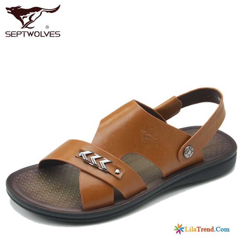 Sandalen Für Herren Rosarot Sandalen Sommer Strand Trend Echtleder Kaufen