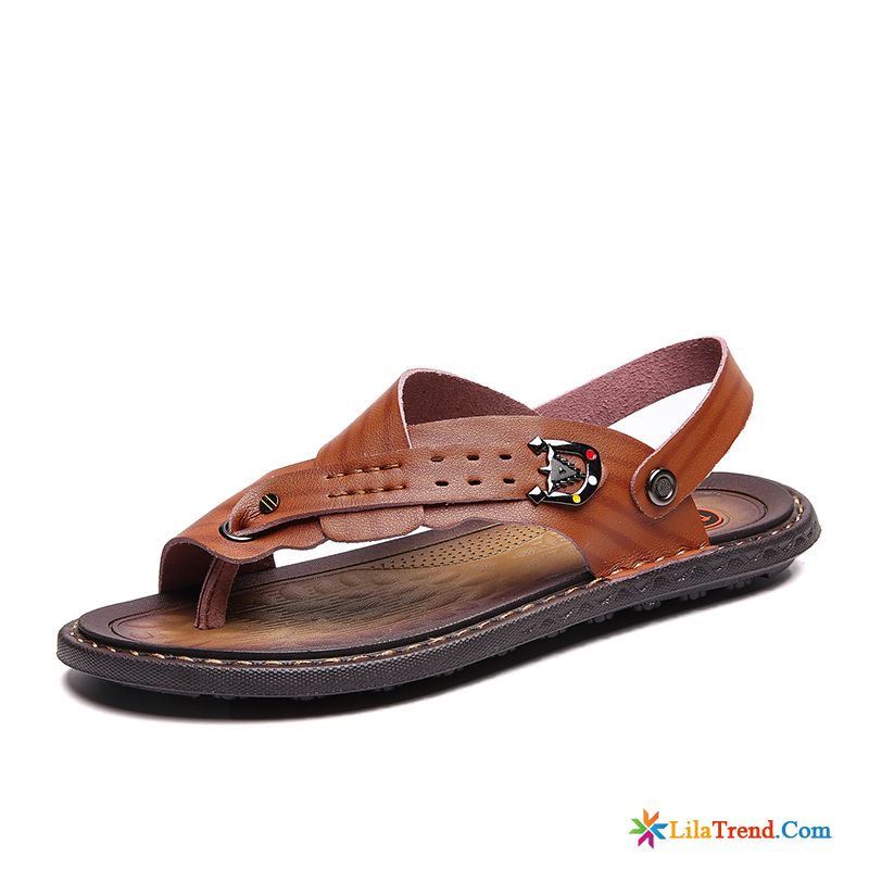 Sandalen Herren Schwarz Bunt Hausschuhe Flip Flops Große Größe Schuhe Casual Billig