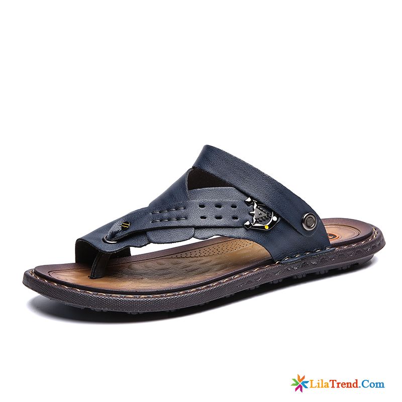 Sandalen Herren Schwarz Bunt Hausschuhe Flip Flops Große Größe Schuhe Casual Billig