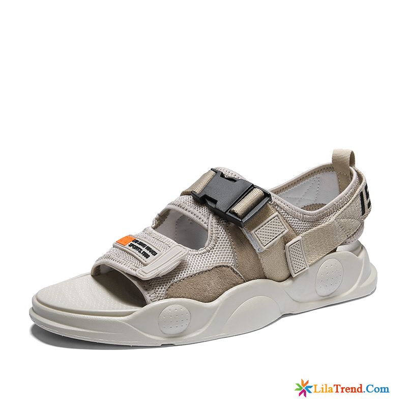 Sandalen Schwarz Herren Casual Sandalen Weiche Sohle Schuhe Jugend Billig