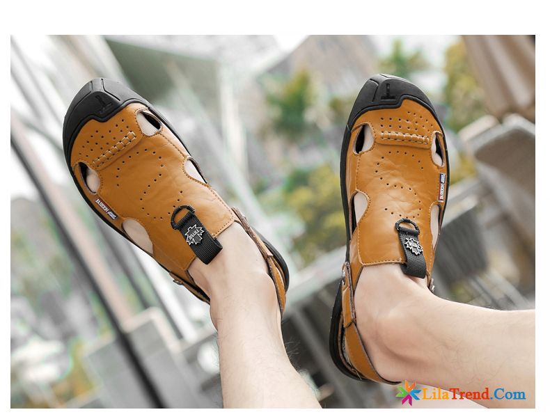 Sandalen Sportlich Herren Sandalen Neue Weiß Schuhe Pantolette Rabatt