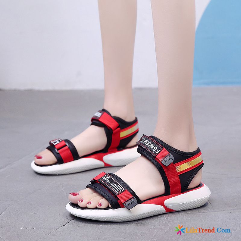 Sandalen Zehentrenner Damen Mädchen Flache Mode Schüler Damen Günstig