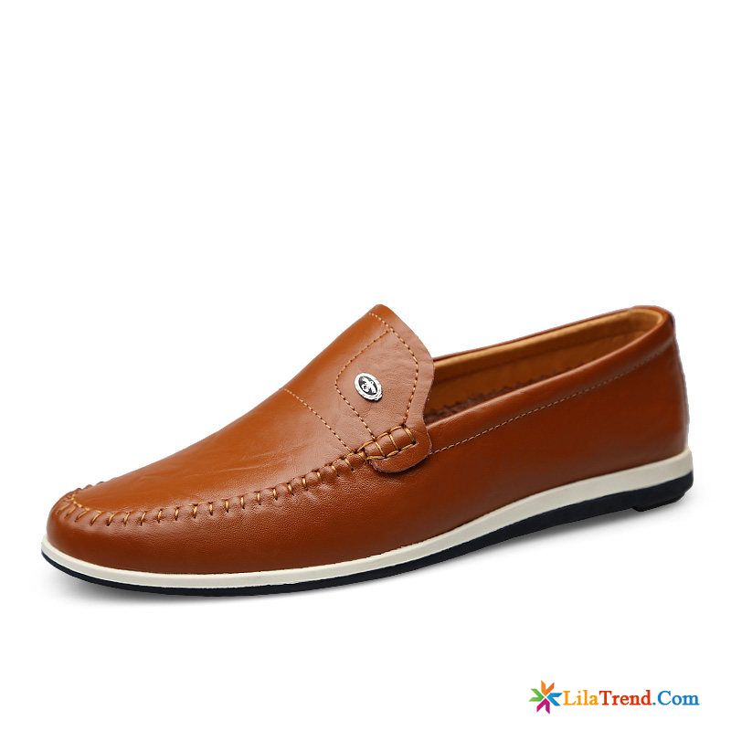 Schicke Schuhe Herren Echtleder Sommer Faul Slip-on Casual