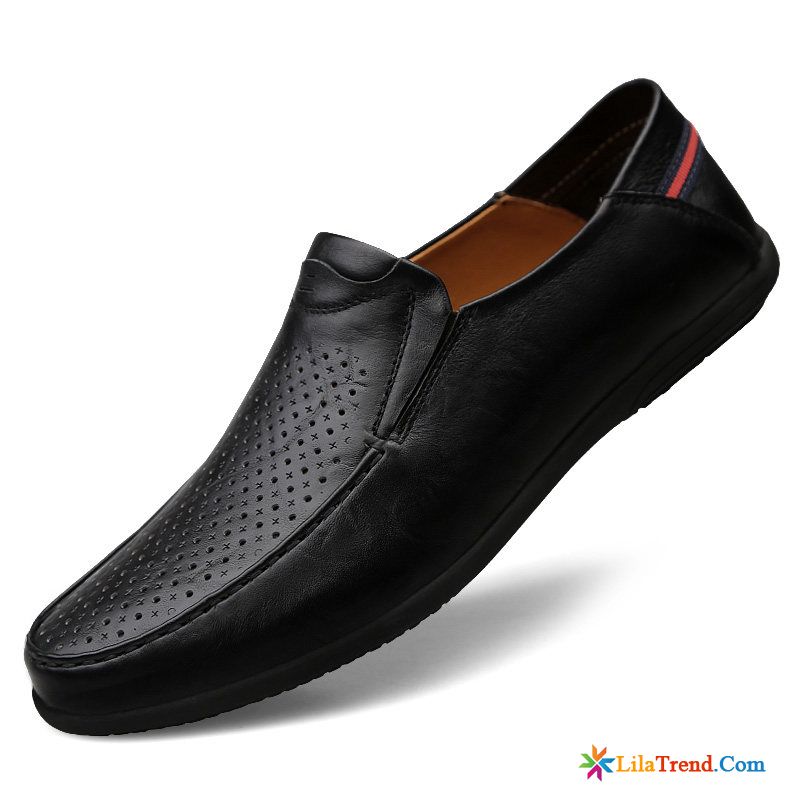 Schicke Schuhe Herren Echtleder Sommer Faul Slip-on Casual