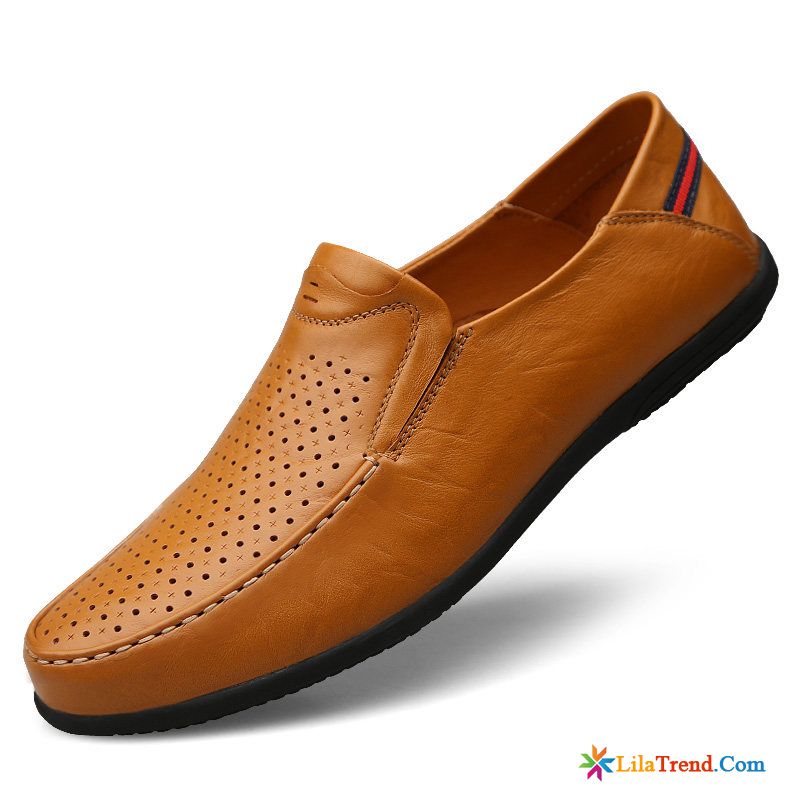 Schicke Schuhe Herren Echtleder Sommer Faul Slip-on Casual