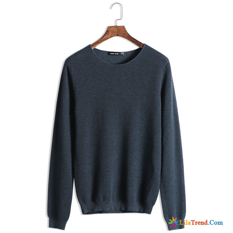 Schlauchkragen Pullover Herren Schlank Rundausschnitt Herbst Herren Strickwaren Günstig