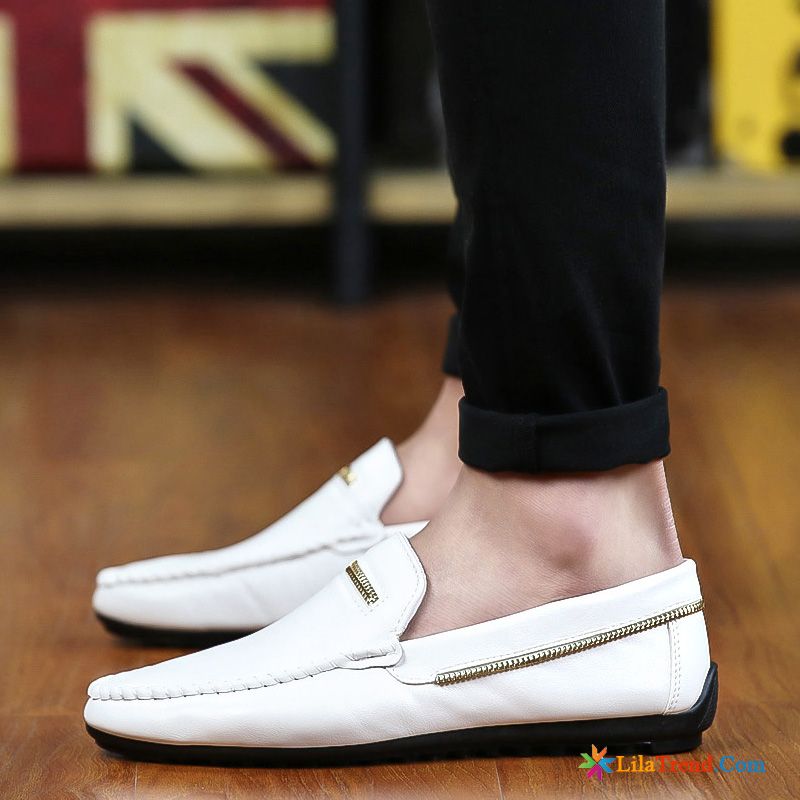 Schnürschuhe Herren Silber Casing Atmungsaktiv Klassisch Casual Mode Kaufen