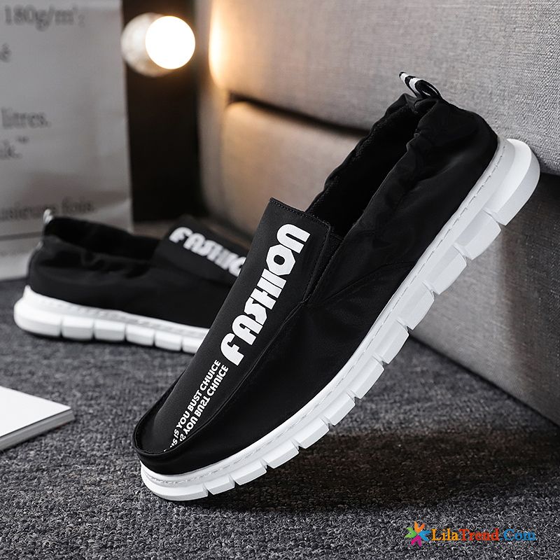 Schnürschuhe Herren Silber Mesh Tuch Schuhe Slip-on Atmungsaktiv Trend Günstig