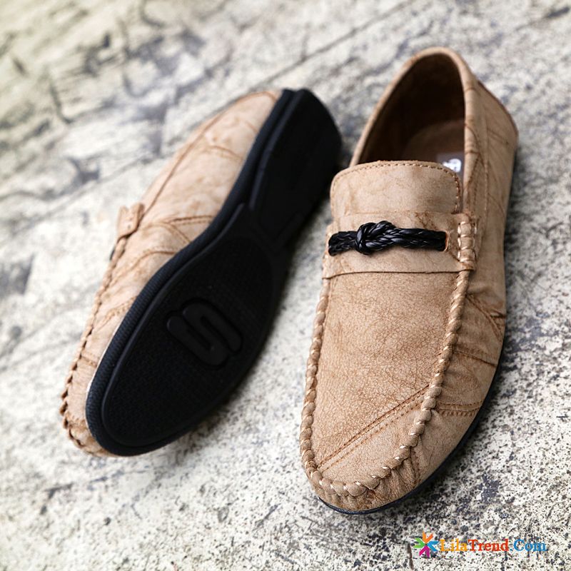 Schuhe Günstig Herren Lachsrosa Mokassins British Trend Schuhe Casual Kaufen