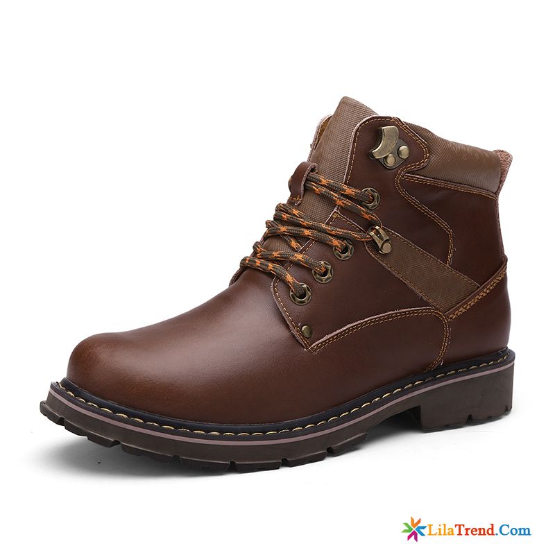 Schuhe Herren Braun Farbig Casual Hohe Draussen Stiefel British Verkaufen