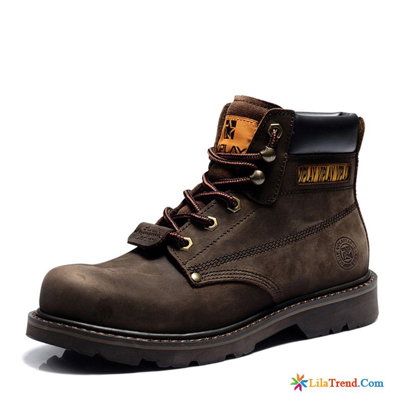 Schuhe Leder Herren Hohe Kurze Stiefel British Martin Stiehlt Echtleder Kaufen