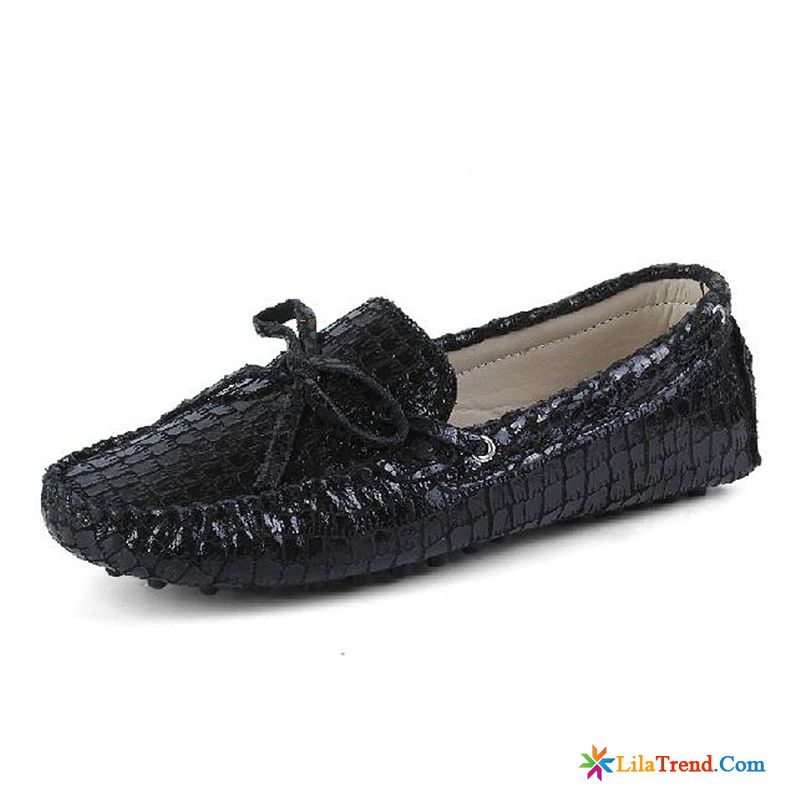 Schuhe Loafer Damen Flache Leder Fahrschuhe Schnürschuhe British Günstig