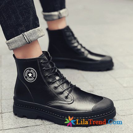 Schuhe Männer Winter Lachsrosa Hohe Plus Samt Trend Allgleiches Baumwolle Schuhe Sale