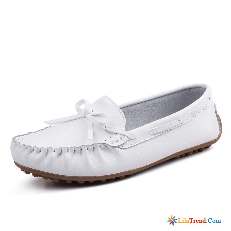 Schuhe Online Kaufen Große Größe Weiß Damen Mokassins Flache