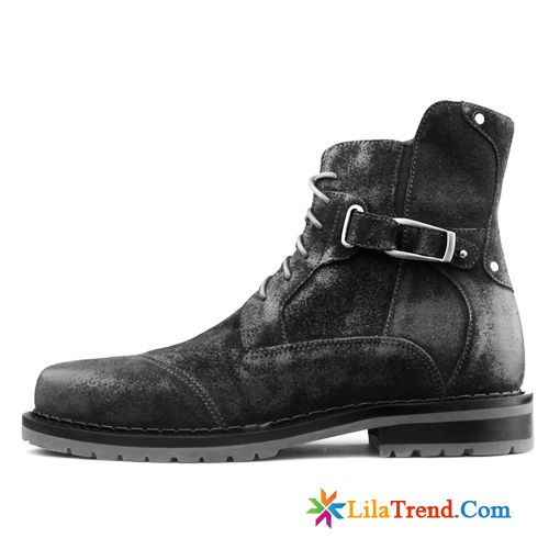 Schuhe Online Kaufen Herren Stiefel Retro Mode Martin Stiehlt Hohe Verkaufen