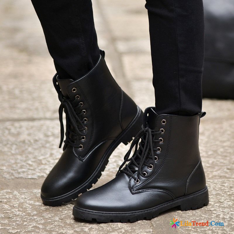 Schuhe Sneaker Herren Plus Samt Martin Stiefel Trend Hohe Billig