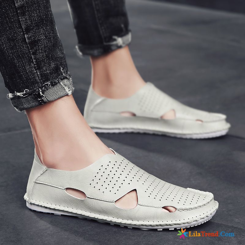 Schuhe Winter Herren Braun Grau Atmungsaktiv Sommer Hohl Verkaufen