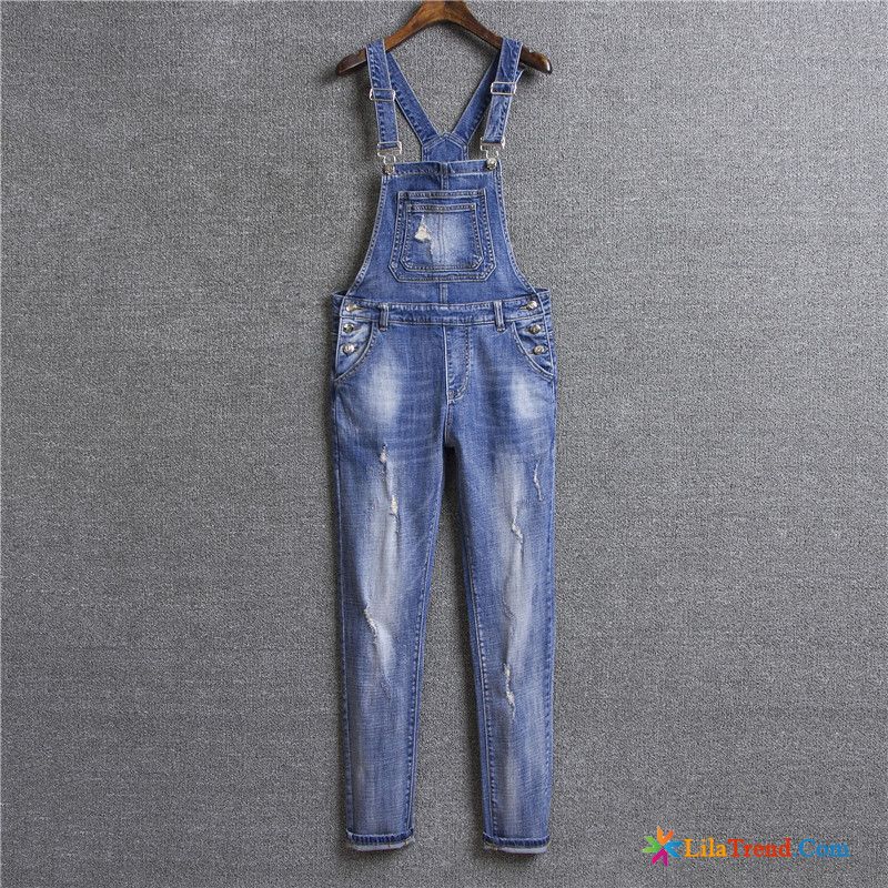 Slim Fit Hosen Damen Leibchen Denim Dünn Feder Schlank Günstig