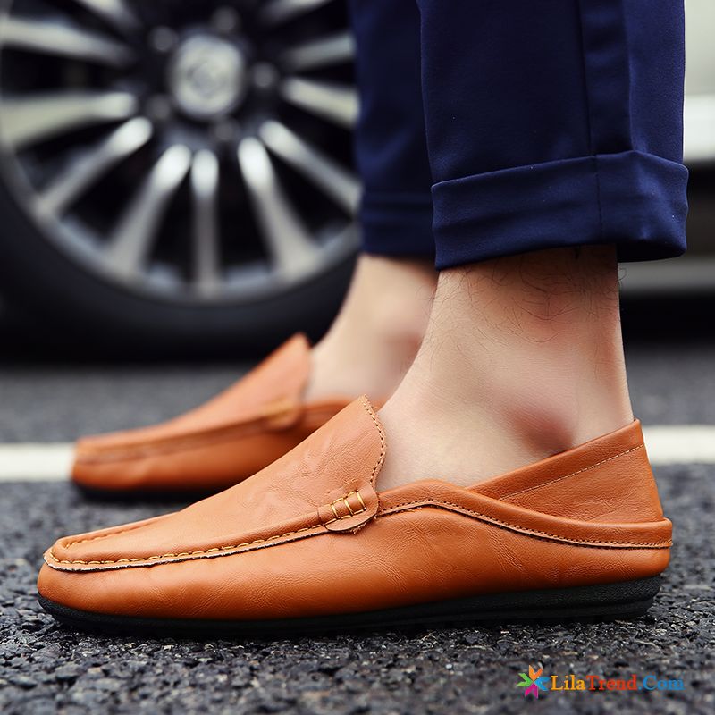 Slipper Schuhe Herren Blond Mokassins Feder Schuhe Trend Neue Verkaufen