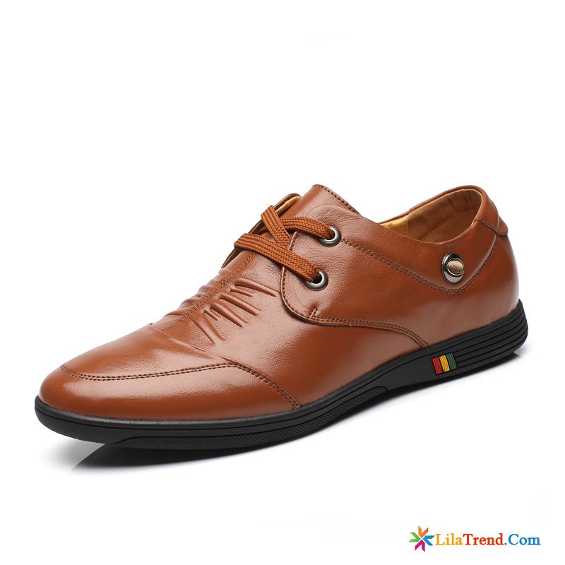 Sommer Leder Schuhe Orangerot Lederschuhe Neue Casual Echtleder Schuhe