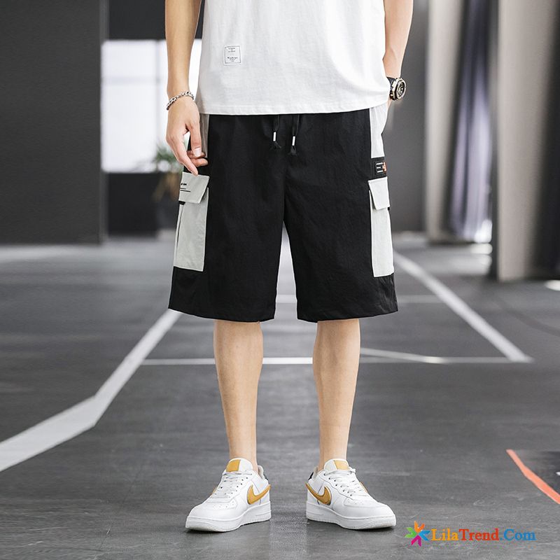 Sporthose Herren Lang Baumwolle Herren Trend Gerade Kurze Hose Trendmarke Günstig