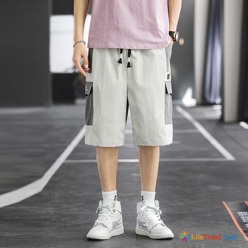 Sporthose Herren Lang Baumwolle Herren Trend Gerade Kurze Hose Trendmarke Günstig